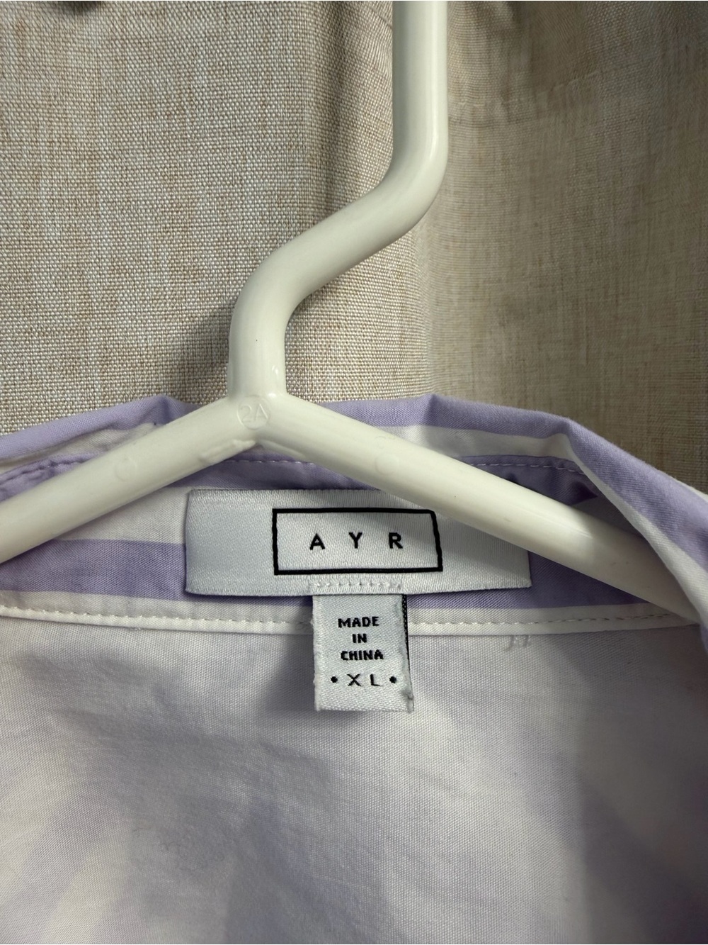AYR Deep End Button Up in Lilac - Picture 2 of 5